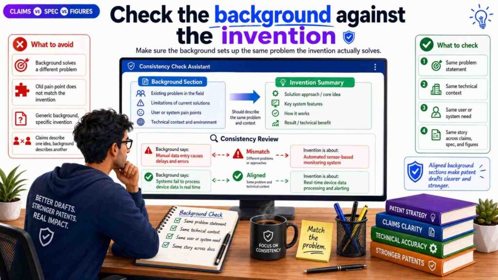 The background section can also create inconsistency.