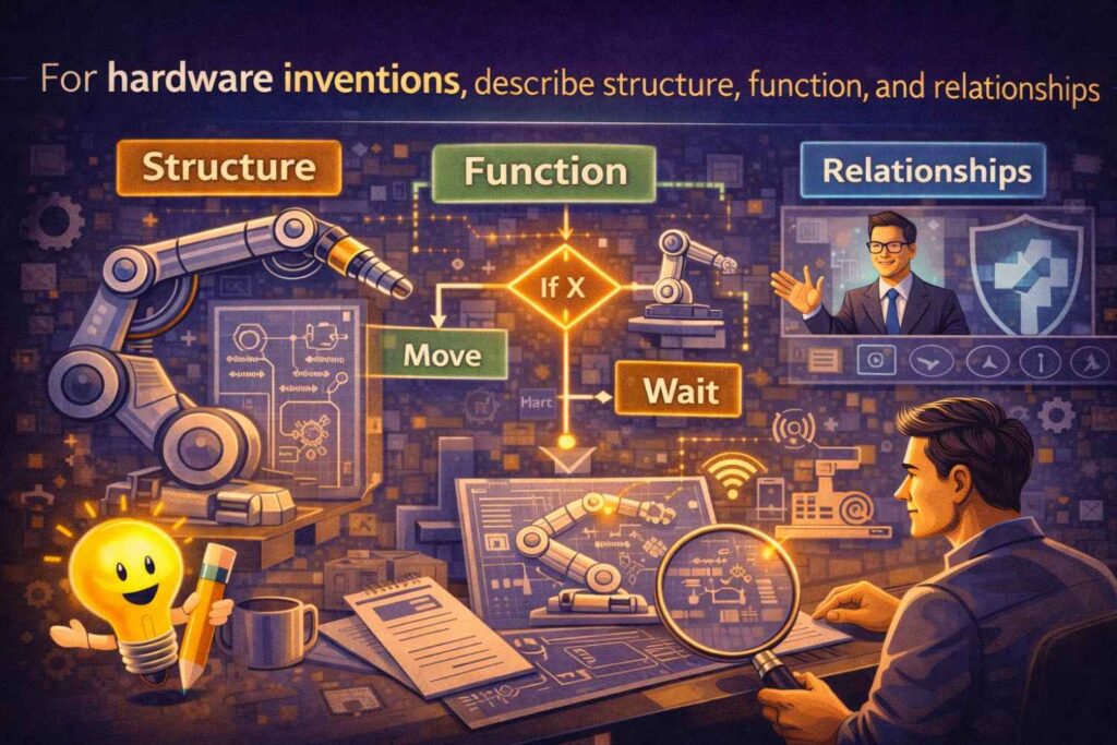 Hardware disclosures also need expansion when turning into full specifications.