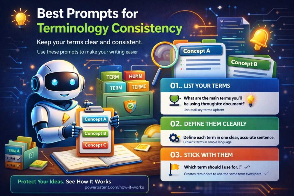 One simple but powerful use of AI is checking whether the draft uses terms consistently.
