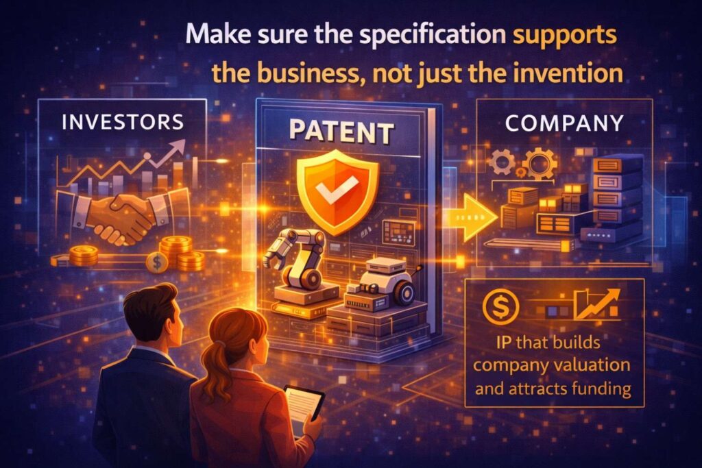 A patent is a technical document, but it also supports a business goal.