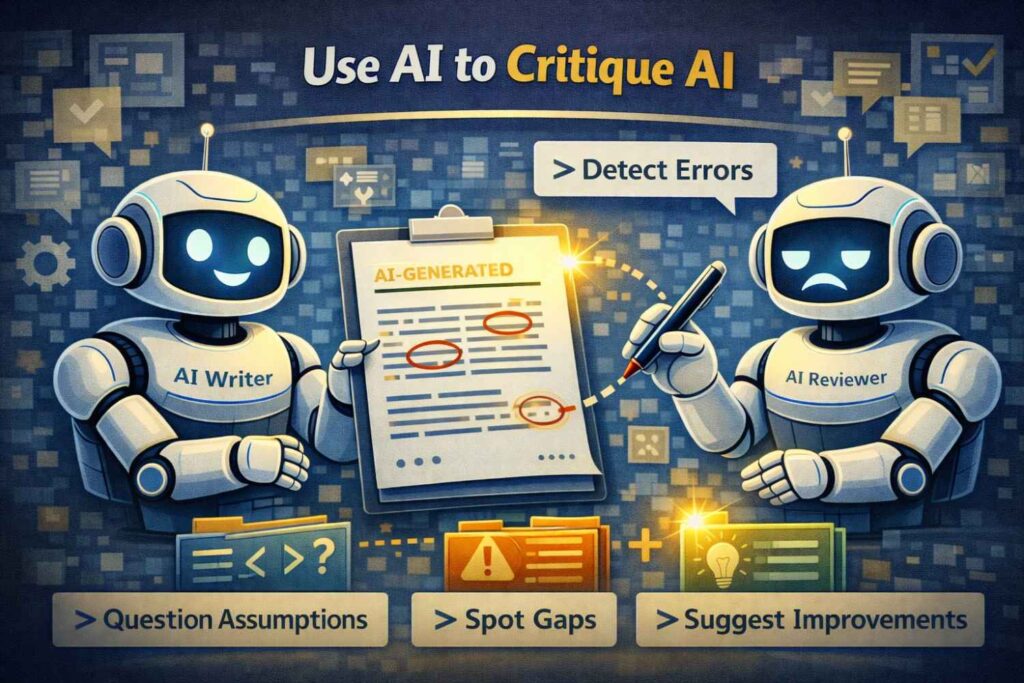 One of the smartest moves you can make is to use AI not only to draft but to review the draft.