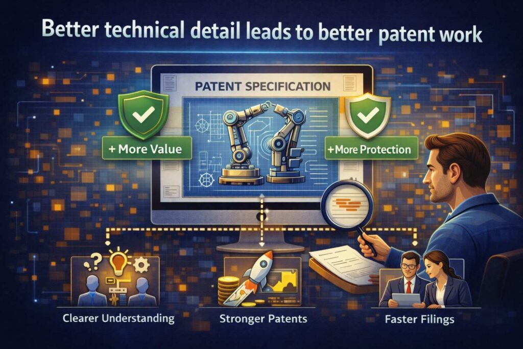 When technical detail improves, patent drafting improves.