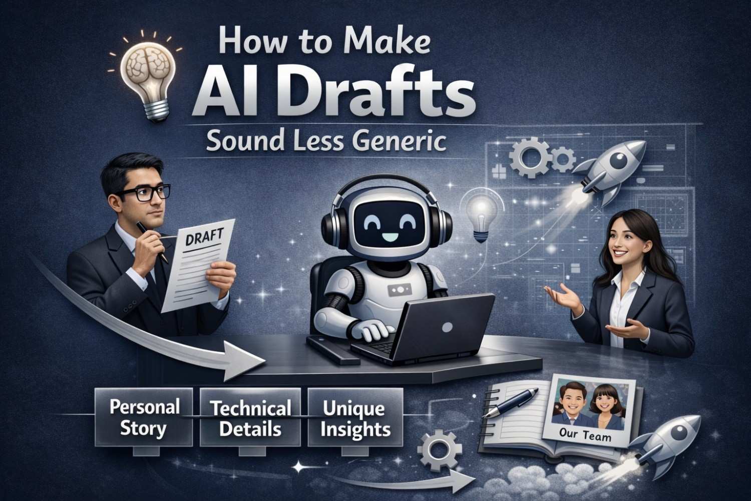 How to Make AI Drafts Sound Less Generic