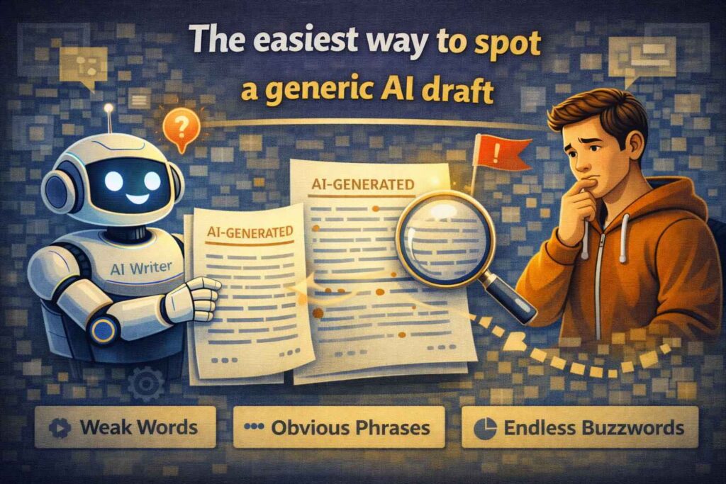 Before you can fix generic writing, you need to know what it looks like.