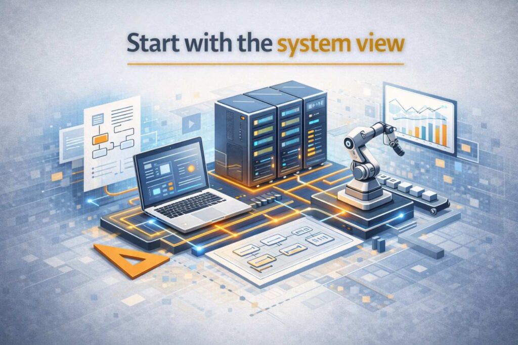 Begin by describing the invention at a system level.