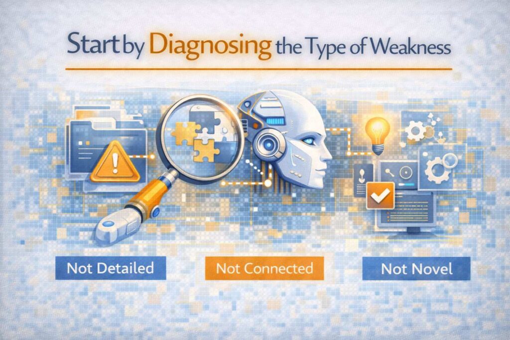 Not every weak background section fails in the same way.