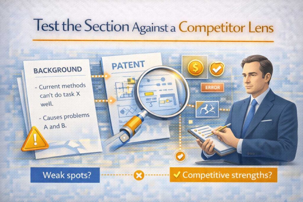 Imagine a smart competitor reads the background section.