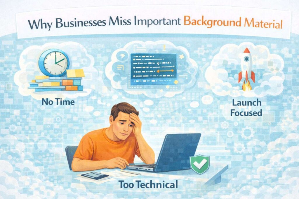 Most companies do not miss the background section because they lack intelligence.