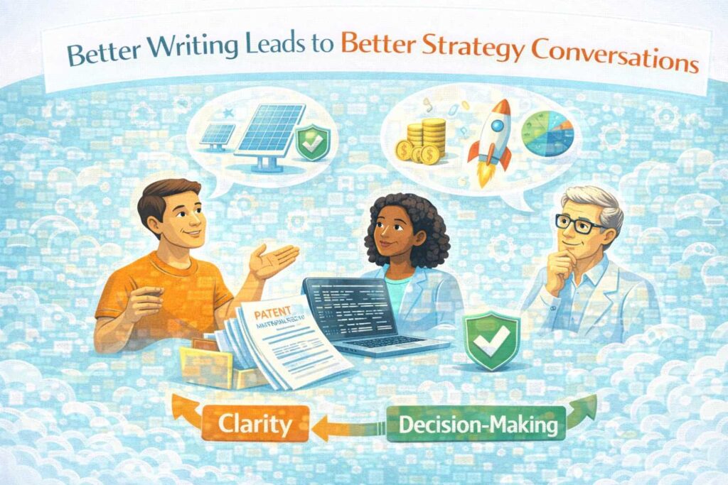 A clear detailed description does more than help the patent.