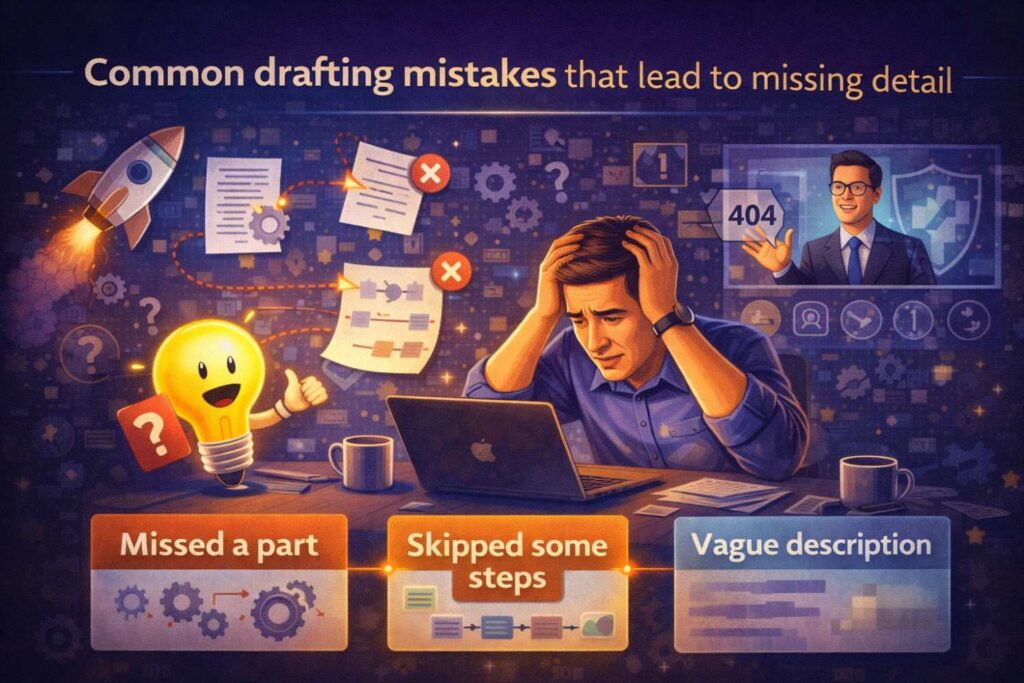 One common mistake is assuming the reader knows what the team knows.