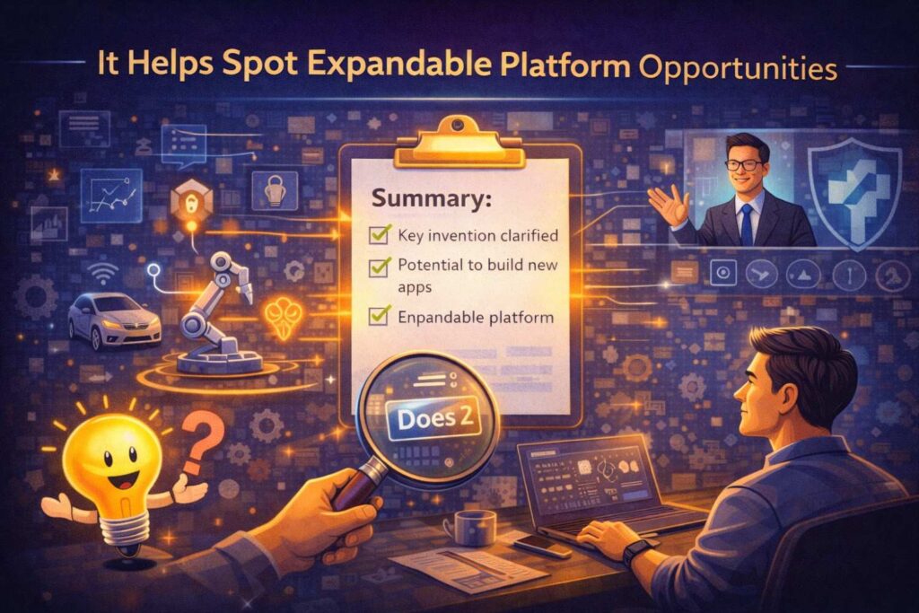 Sometimes the detailed description reveals that the invention is broader than the team first believed.