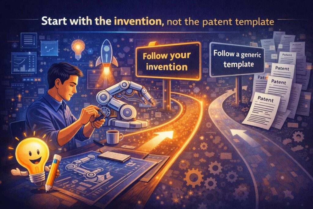 Before you write the detailed description, stop looking at the heading for a moment.