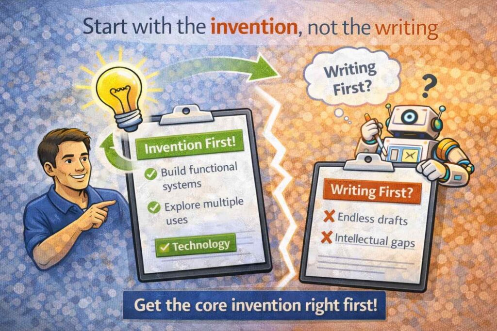 Before you ever prompt AI to write a specification, you should prompt it to understand the invention.