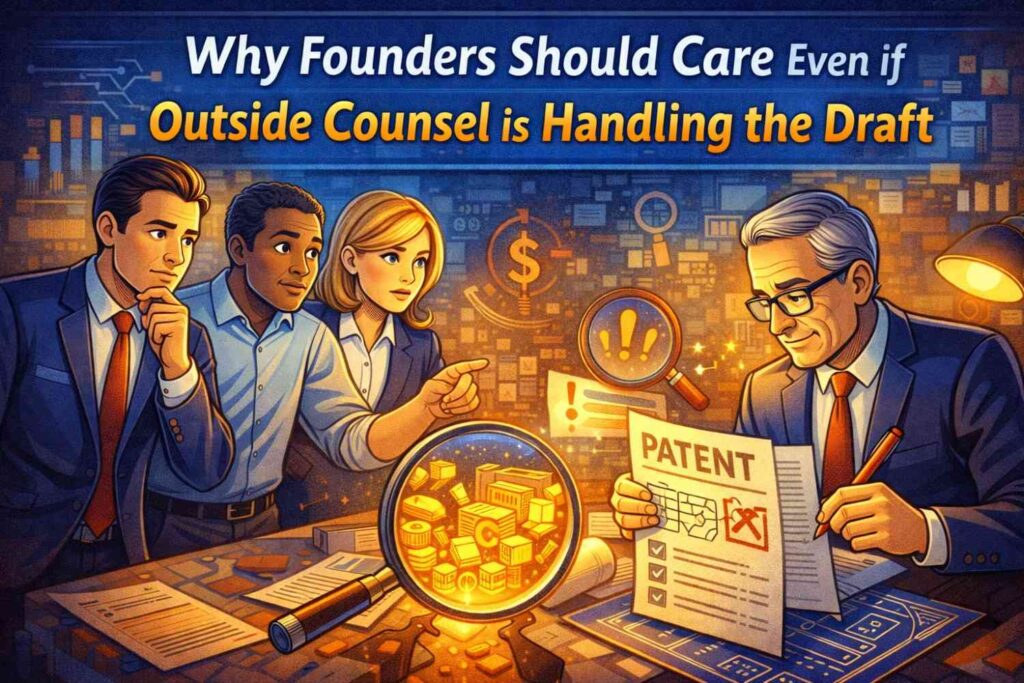 Some founders assume they do not need to think much about draft review because their patent attorney will take care of it.