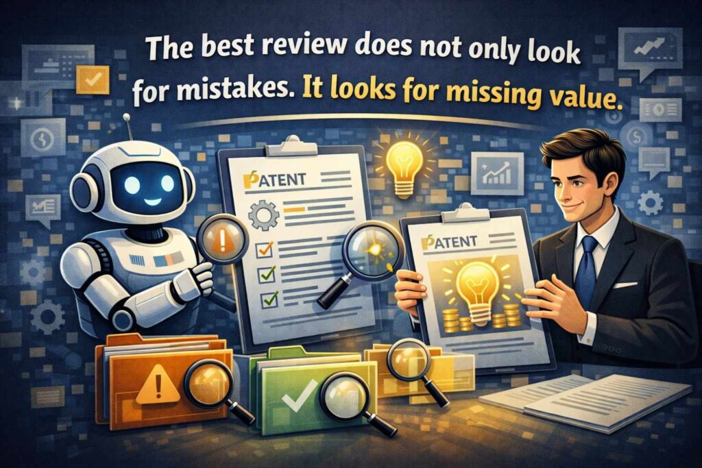 Most people review documents by searching for errors.