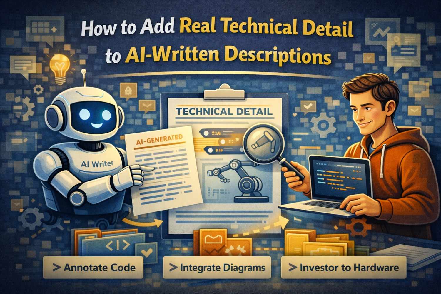 Avoiding Boilerplate in AI-Generated Patent Specs