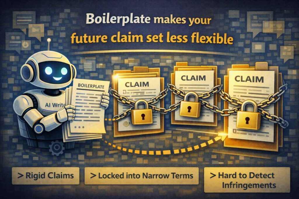 A strong patent spec gives a business room to move.