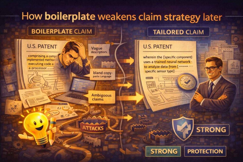 Founders do not always think about claims while reviewing the spec.