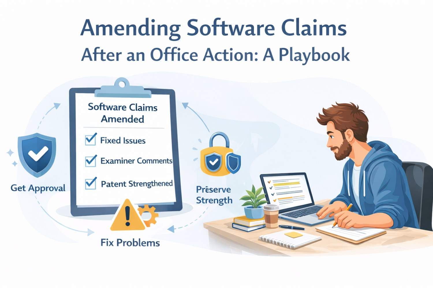 Got an Office Action? Learn how to amend software claims strategically and improve approval odds. PowerPatent helps you respond with confidence.