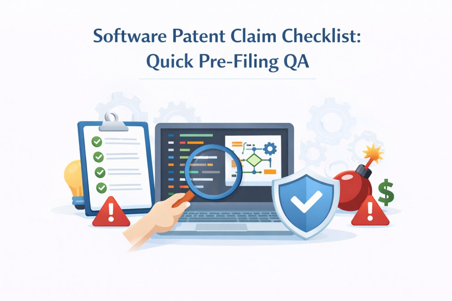 Before you file, run this software patent claim checklist. Catch weak spots early and file with confidence using PowerPatent.