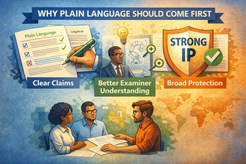 Many people assume patent drafting should start with formal language.