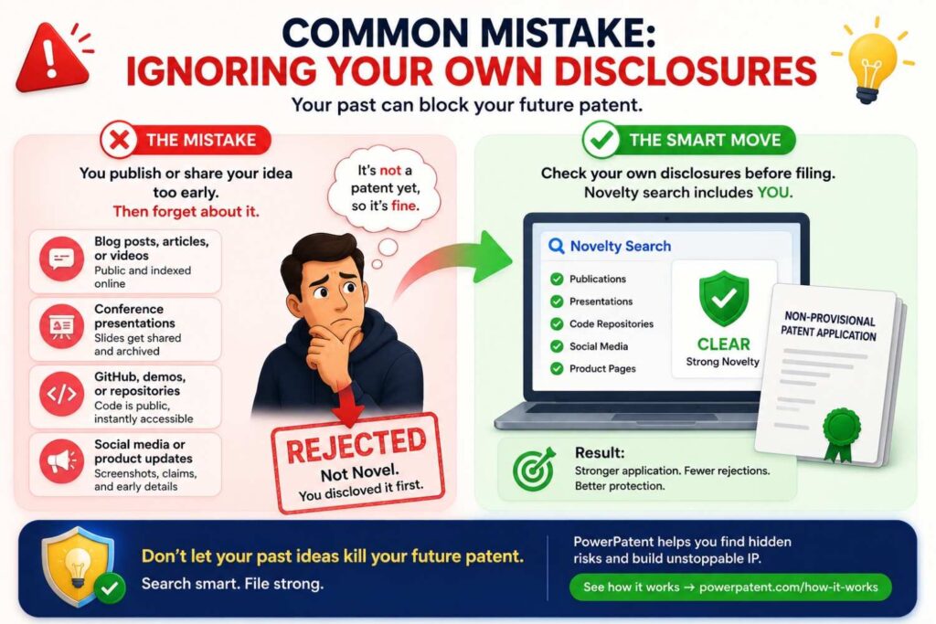 Your own public disclosures can become a problem.