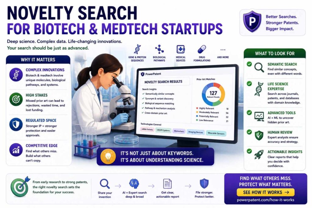 Biotech and medtech novelty searches can be complex.