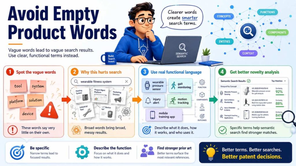 Words like smart, AI-powered, automated, seamless, intelligent, next-gen, secure, and real-time may be useful in marketing.