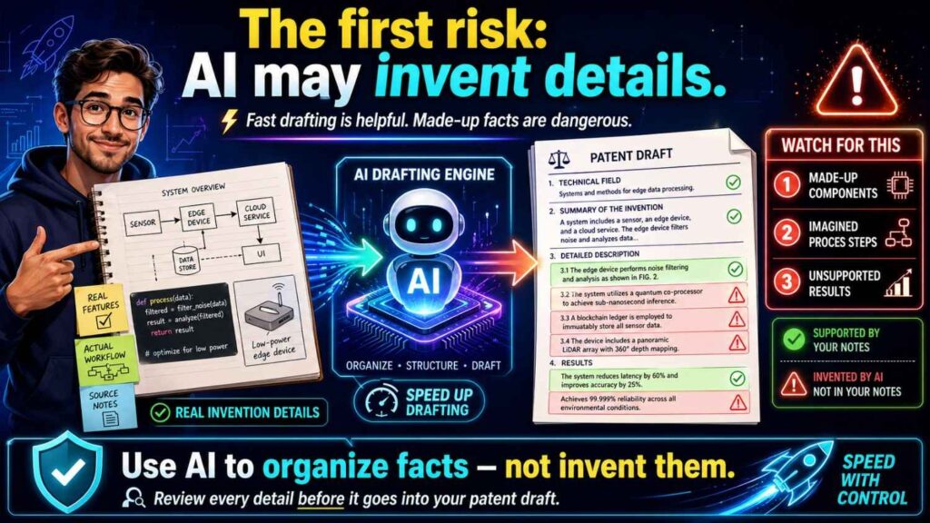 Some may make the draft describe a system you did not build.