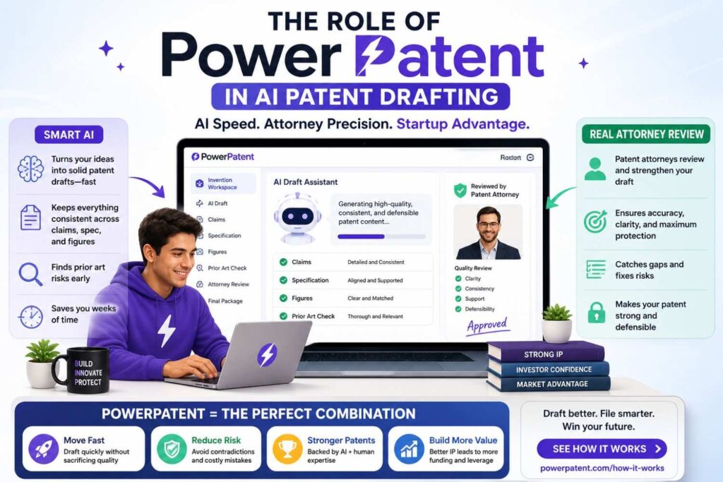 PowerPatent helps founders use AI in a safer, smarter way.