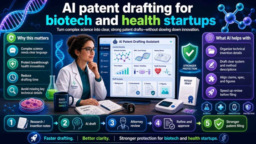 Biotech and health inventions need careful language.