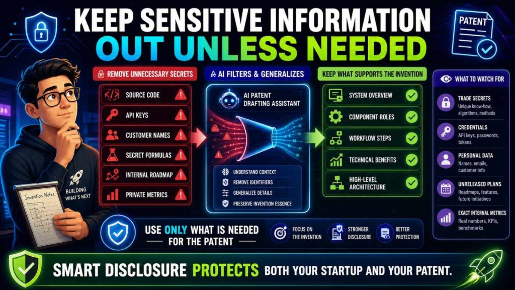 That means the team should be careful with sensitive details.