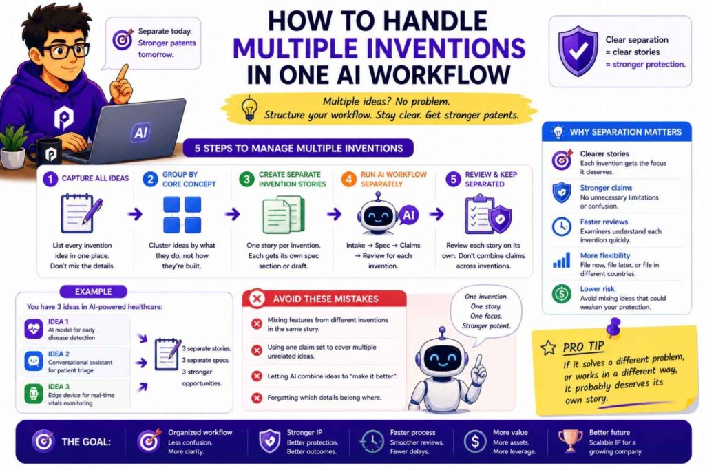Do not dump them all into one AI chat or document.