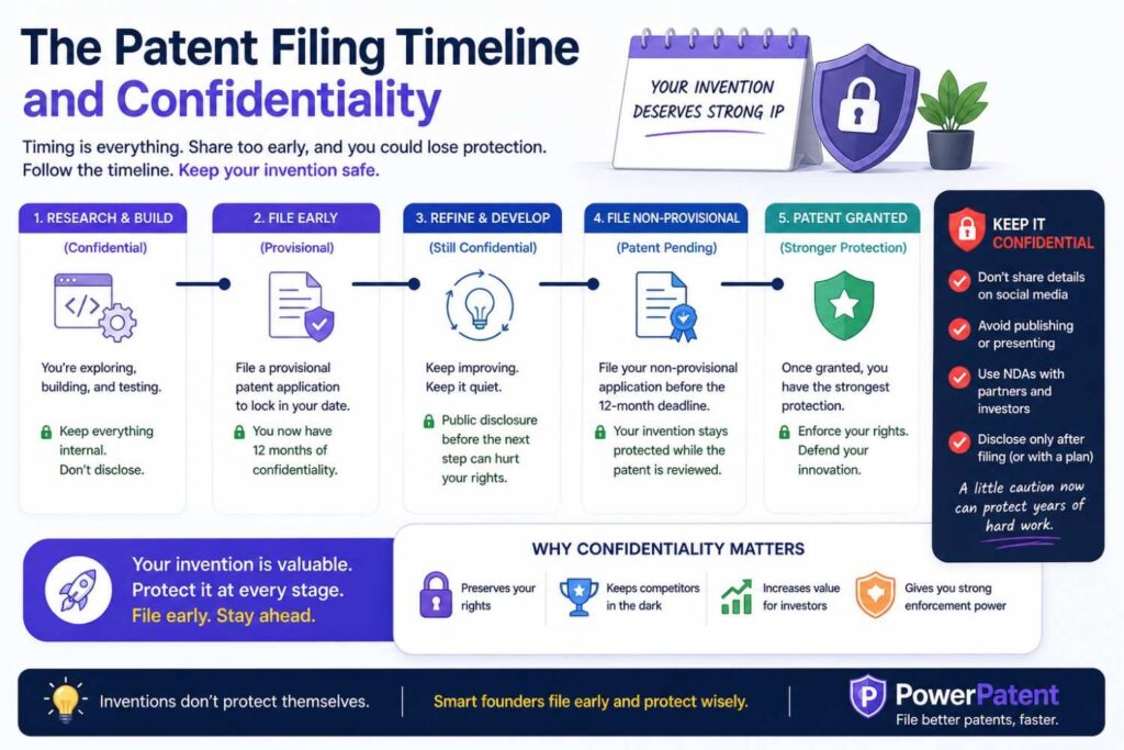 Before filing, your invention details may need strong protection.