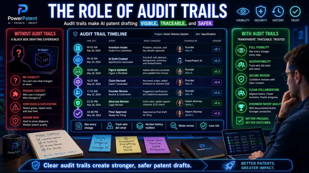 This can be useful for internal control and future diligence.