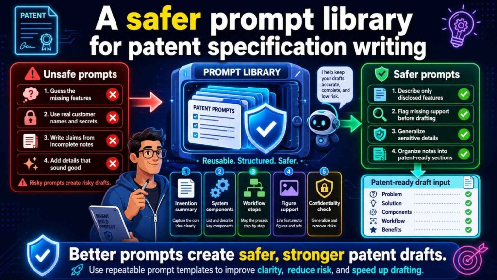 Here are simple prompt patterns that reduce risk when used inside an approved tool.