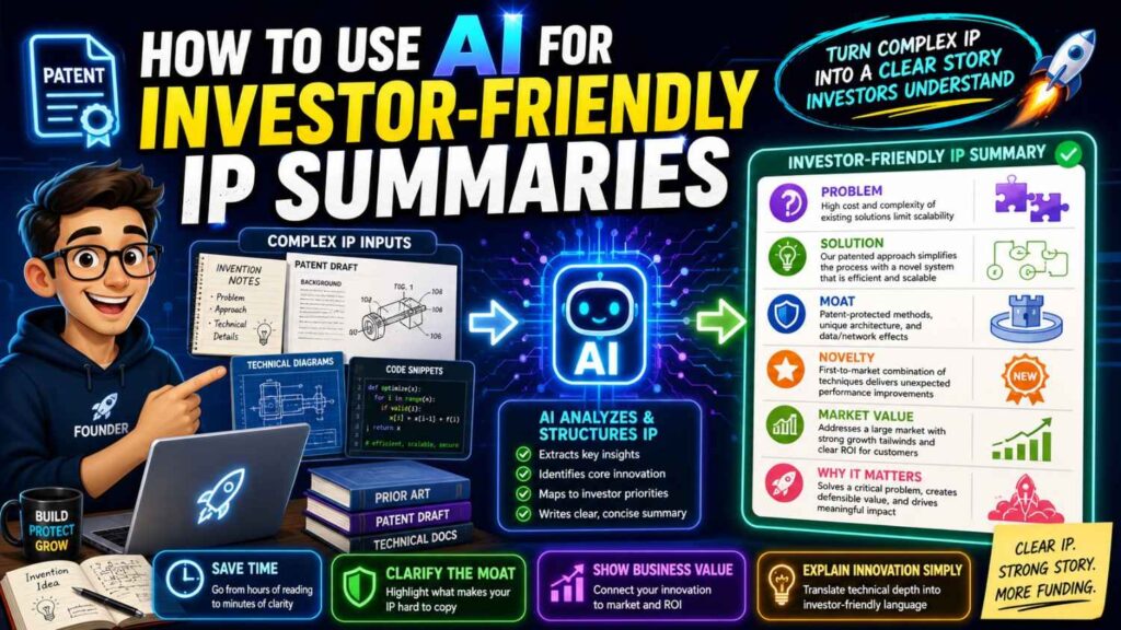 AI can help turn patent material into plain investor language.
