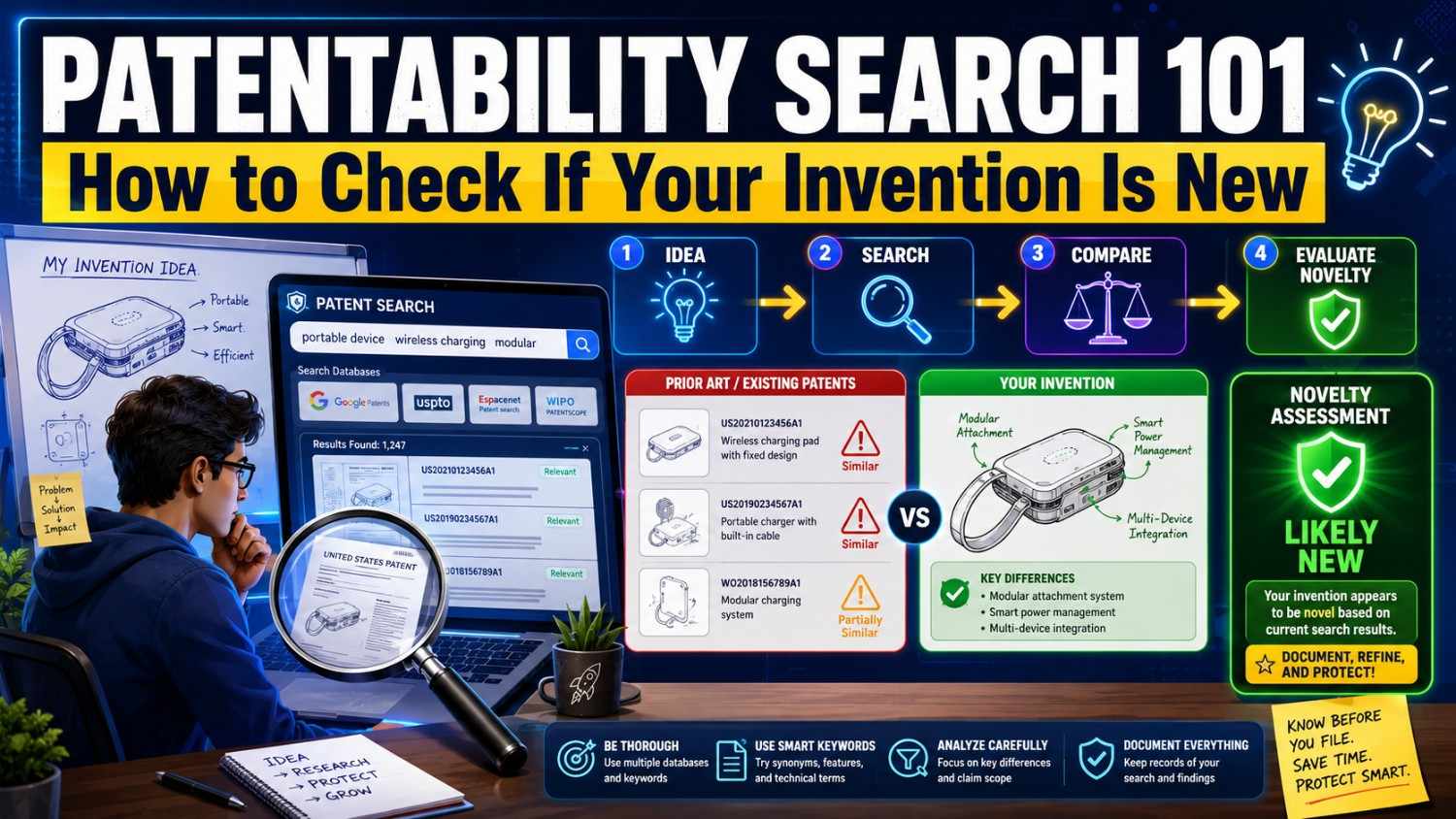 Patentability Search 101: How to Check If Your Invention Is New