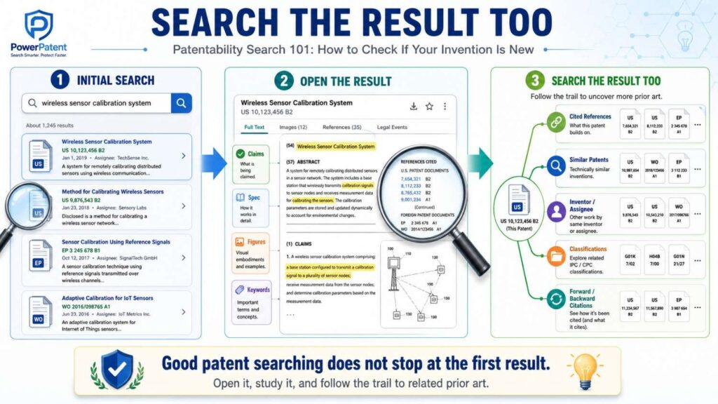 You should also search what your invention improves.