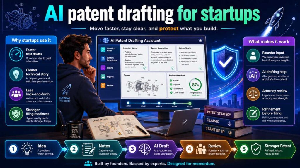 For startups, AI patent drafting can feel like a breakthrough.
