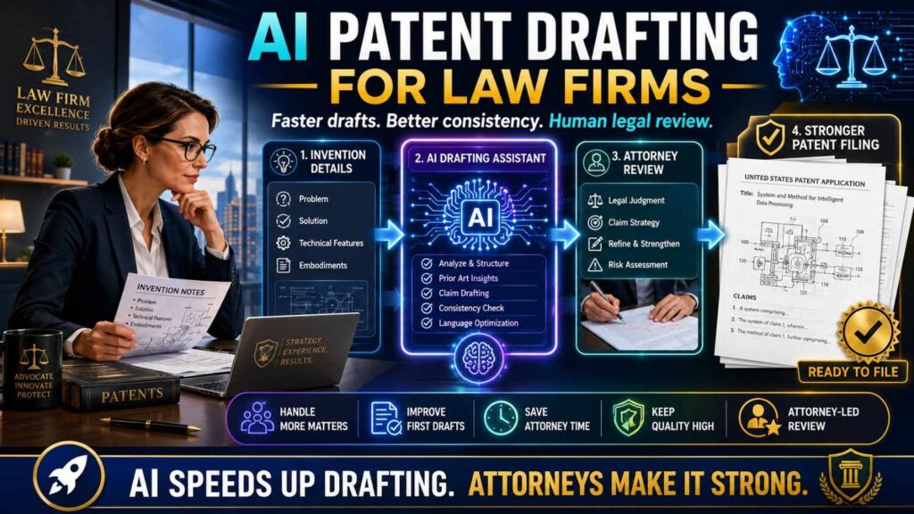 For law firms, AI patent drafting is not just a drafting aid. It is a business model shift.