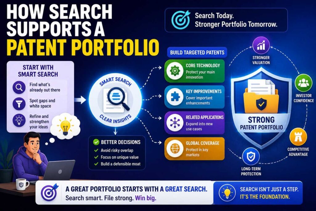 A portfolio protects different parts of your technology