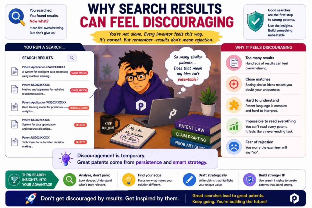 Many founders feel bad when a search finds similar work.