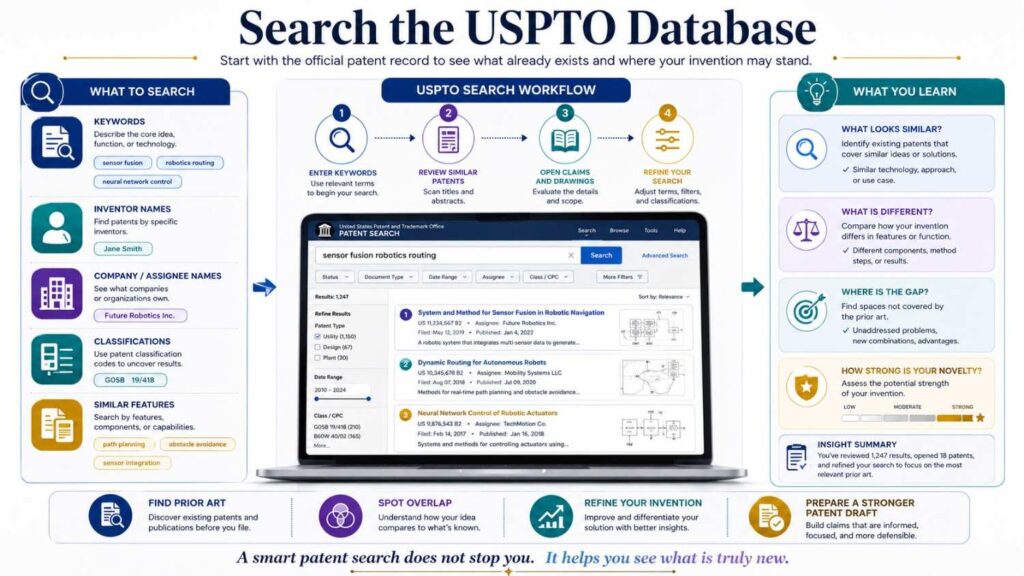 If you care about U.S. filing, you should also search U.S. patent records.