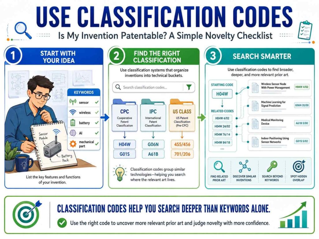 Patent documents are grouped by technical classification codes.