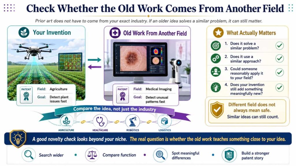 Prior art does not always come from your exact market.