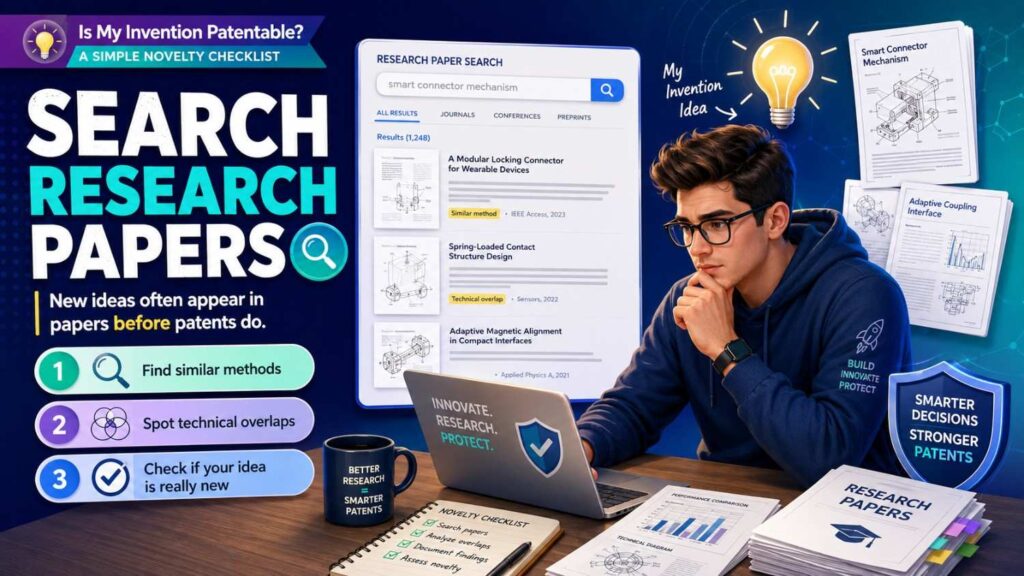 Many technical inventions are first described in papers.