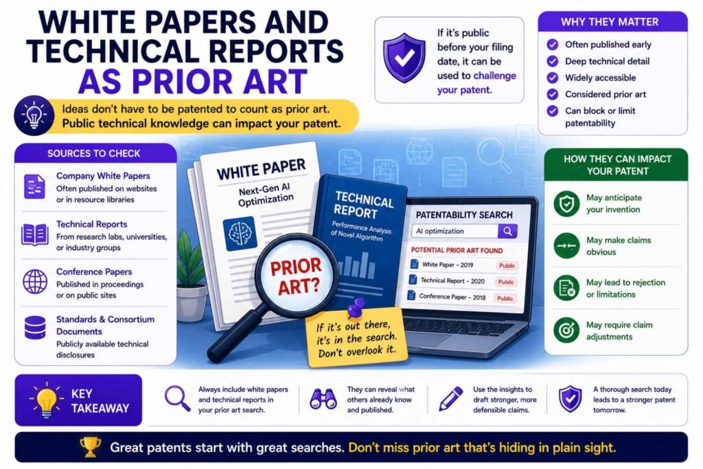 White papers and technical reports can count too.