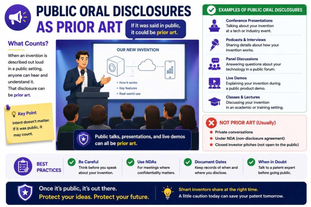 In practice, oral prior art can be harder to prove than written documents. But it should not be ignored.