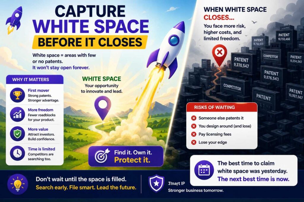 Google Patents may reveal white space.